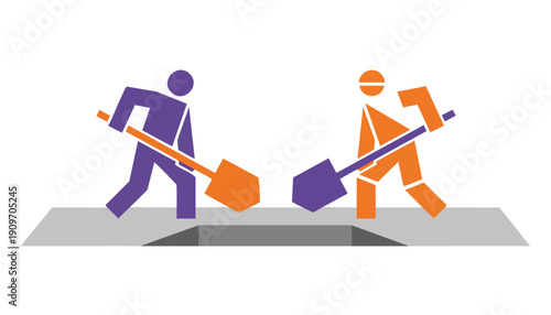 Corporate Silos Illustration: Visualizing Misaligned Cross-Functional Teams and the Communication Gap