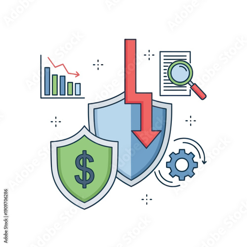 Financial security with declining profits and business risk analysis