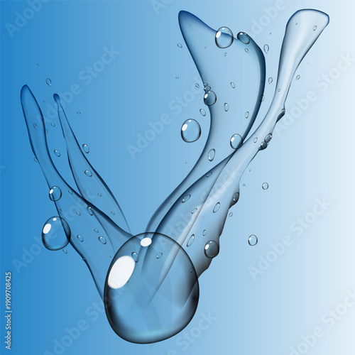 . Realistic 3d vector dark background with transparent rain droplets. Wet window with dew bubbles. Fresh moisture bg with spray condensation waterdrop pattern