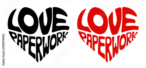 Heart-shaped sticker set featuring 