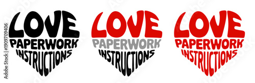 Heart-shaped sticker set featuring 