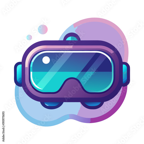 Squishy virtual reality headset icon