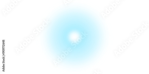 Gentle radiant blue glow emanating from center, soft focus effect with white background, vector graphic