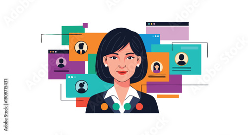 Strategic Talent Management: Professional Executive Navigating HR and Network Data for Organizational Success