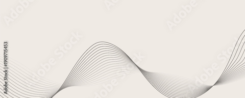 Abstract vector background with black wavy lines. eps10, web
