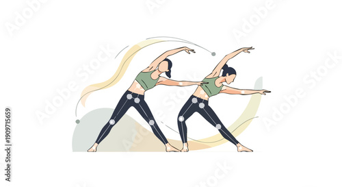 Digital Health Biometrics: AI Motion Tracking Visualization for Fitness Technology and Performance Data Analysis