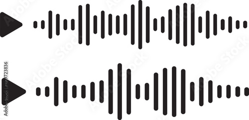 Sound Wave: Capturing the essence of audio in a visual form, these sound wave depict a range of frequencies and amplitudes, illustrating the dynamics of sound and its impact.