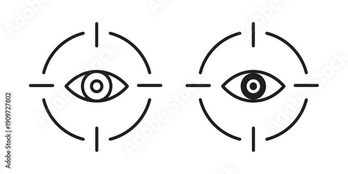 Trackability icon concept template. linear or solid icon collection