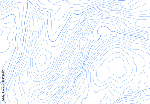 Topographic map background with altitude lines. Abstract terrain topography with elevation levels of the relief