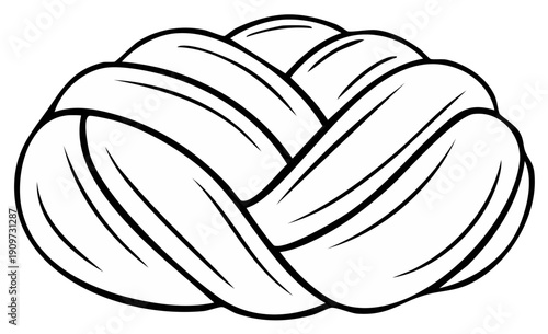 Abstract woven design, graphic, modern decorative element