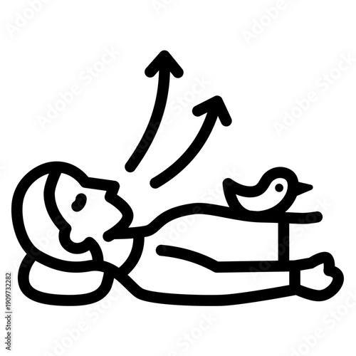 Belly Breathing Icon