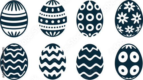 Easter eggs decorations patterns designs for holiday celebrations