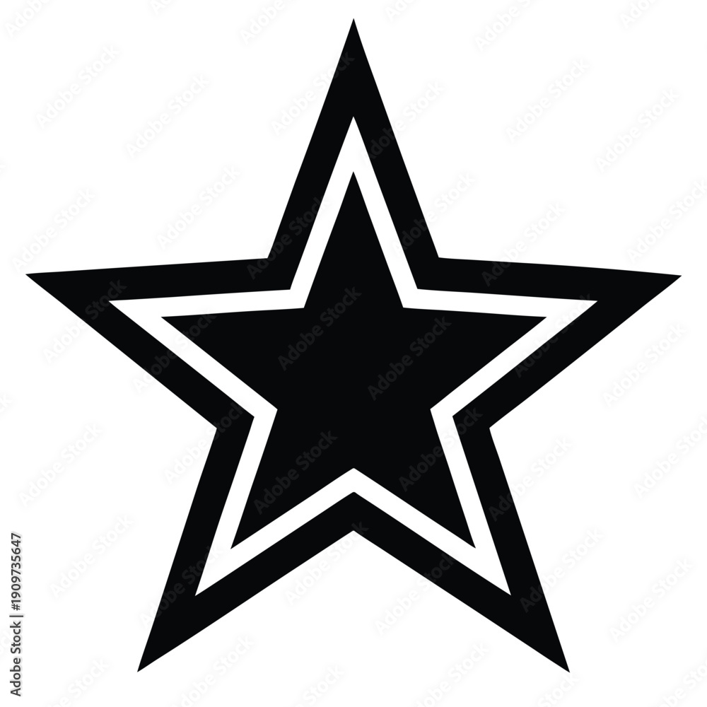 Fototapeta premium Honor star icon on white background