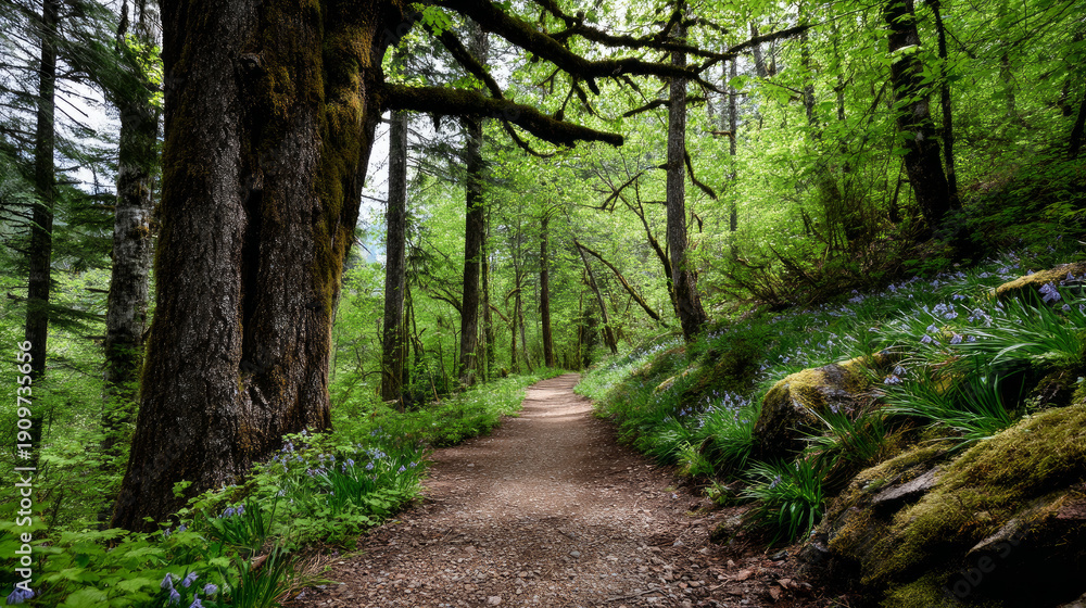 Obraz premium Planet Earth with clean air and nature relying on renewable resources. Ecological alternative sustainable energy for an ecologically clean planet. Concept of ecology and environmental protection
