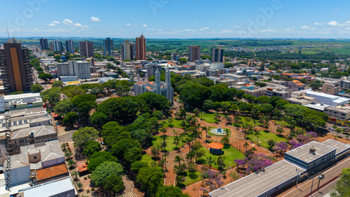 Fotografie Campo Mourão, Paraná, Brasil. Vista Aérea da cidade.
