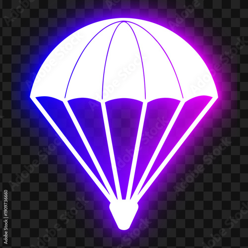 Bright Parachute Illustration
