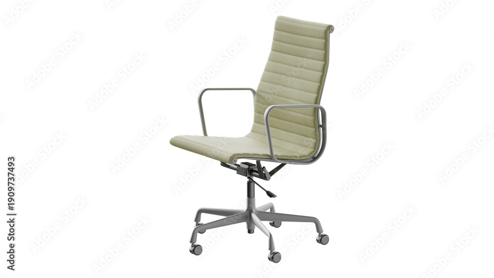 Obraz premium Ergonomic office chair on a transparent PNG background. 