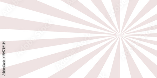 Retro vintage grunge white and pink radial burst sunburst ray pattern. Sunburst vector copyspace background. Vintage sunrays illustration swirl line. Abstract circuses, stripe background design.	