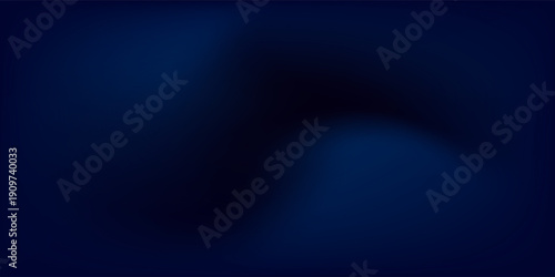 Navy winter night sky gradient vector background. Dark blue wave graphic wallpaper.eps.10