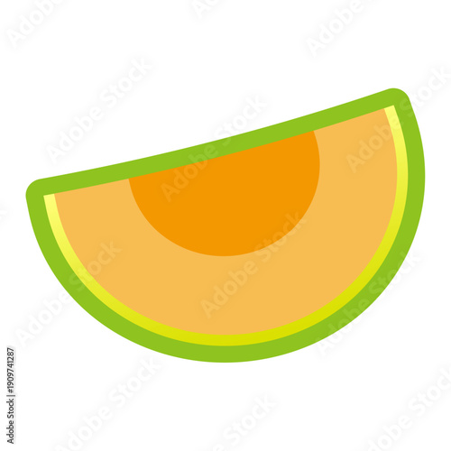 カットメロンのイラスト