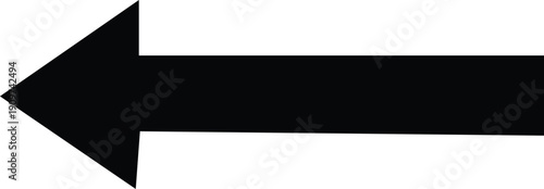 A large black arrow pointing to the right on a white background