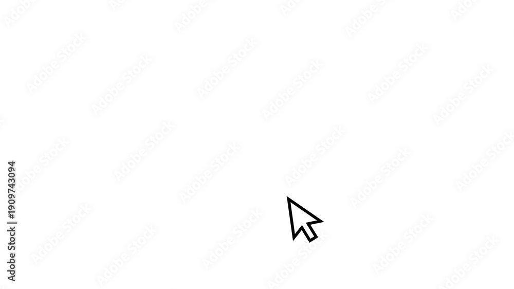 ui cursor click animation with soft ripple feedback effect. animated ...