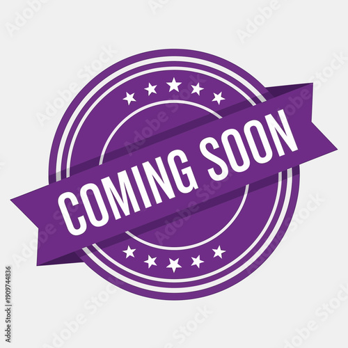 Coming Soon Stamp Badge – Upcoming Launch Announcement Seal