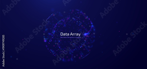 Futuristic digital glowing particles data lines with decentralized network concept representing distributed systems blockchain technology, innovation and next generation connectivity vector background
