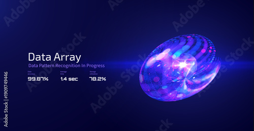 Futuristic digital glowing particles data lines with decentralized network concept representing distributed systems blockchain technology, innovation and next generation connectivity vector background