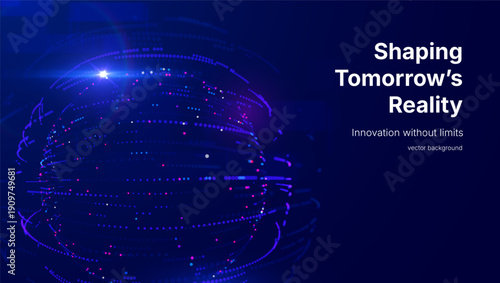 Futuristic data array visualization with flowing particle waves and digital interface representing big data analysis, pattern recognition, artificial intelligence, machine learning vector background
