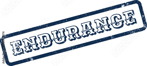 Official Endurance Rectangular Rubber Stamp Mark for Business Documents and Presentations