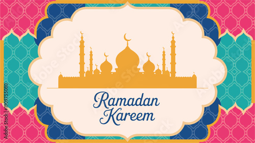 Luxury Ramadan Mubarak Gold Accent Card