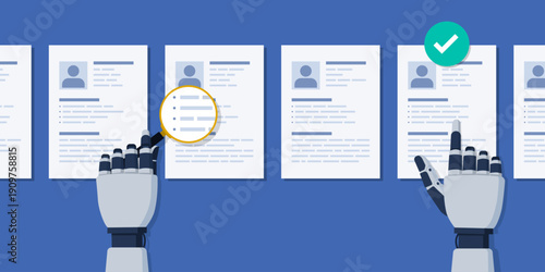 AI agent checking resumes and selecting the right candidate