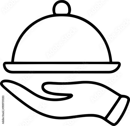 Elegant Hostess Logos. Hostess Icon set. Elegant service and hospitality symbol. Vector iluustration !