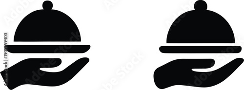 Elegant Hostess Logos. Hostess Icon set. Elegant service and hospitality symbol. Vector iluustration !