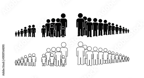 Business graphs and charts icons. Business statistics and analytics, charts diagrams, money, down or up arrow. graph growth silhouette icon set
