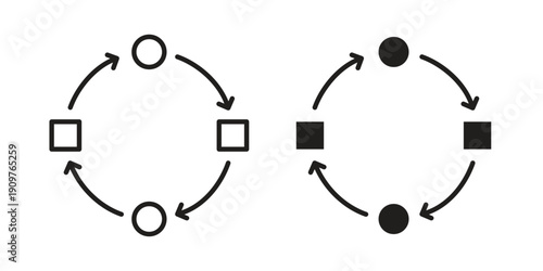 Adaptation icon in editable style. Vector icon graphics
