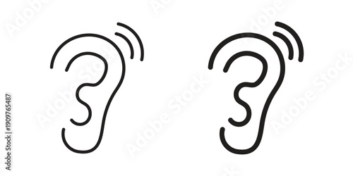 Assistive listening systems icon in editable style. Vector icon graphics