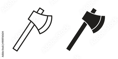 Axe icon in editable style. Vector icon graphics