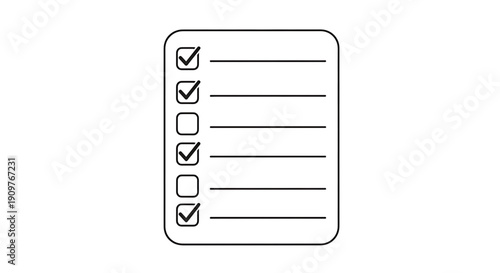 A checklist with four checked boxes on a to do list