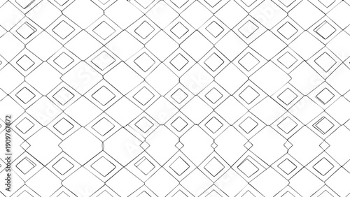 Seamless abstract geometric pattern vector with gray diamond tile shapes and vintage line art texture for fashion fabric wallpaper and decorative backdrop design