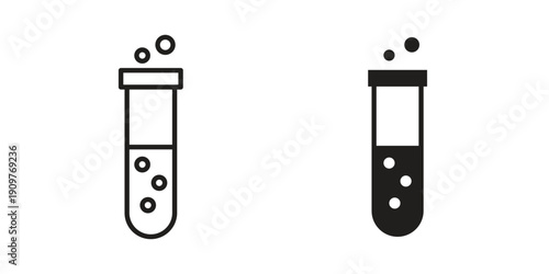 Chemical Tube icon in editable style. Vector icon graphics