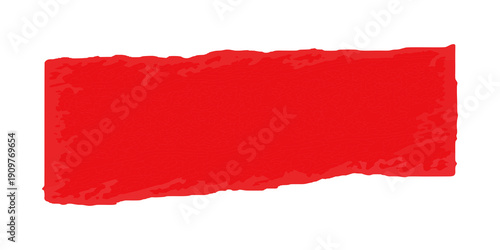 Wallpaper Mural Bright red paint stroke brush effect texture splash isolated on transparent background Torontodigital.ca