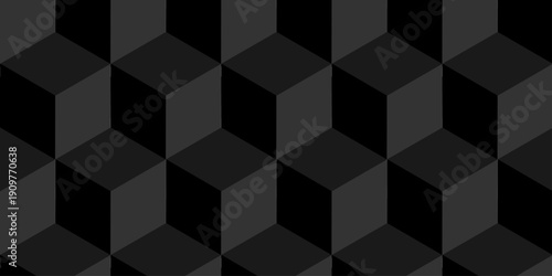 Seamless geometric pattern isometric cubic. Mosaic cube pattern vector tile blank wallpaper.	