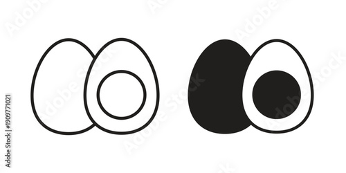 Egg icon in editable style. Vector icon graphics