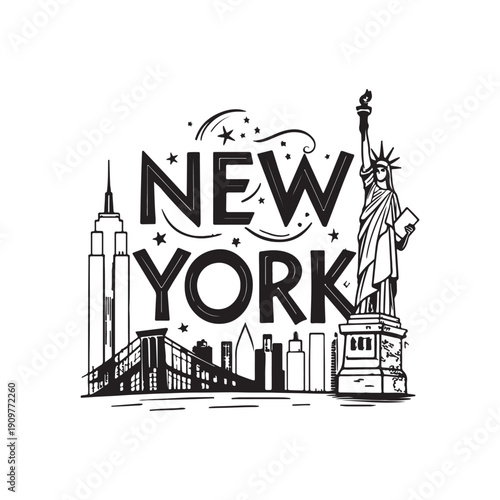  NEW YORK CITY vector art.