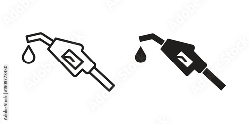 Fuel icon in editable style. Vector icon graphics