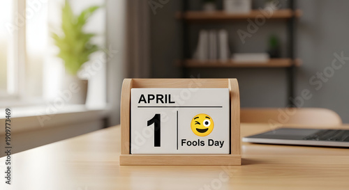 April fools day prank on april 1st with funny emoji