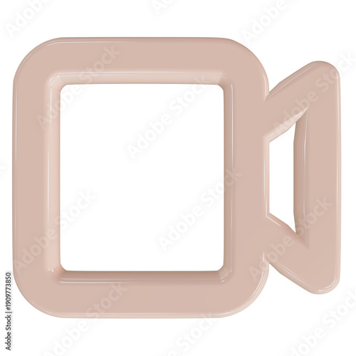 Movie video camera icon for filming and recording