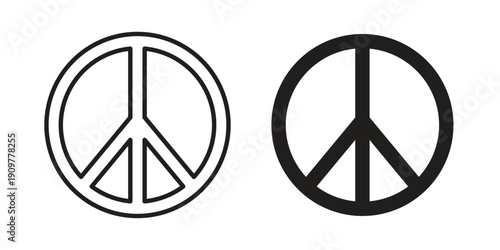 Peace icon in editable style. Vector icon graphics